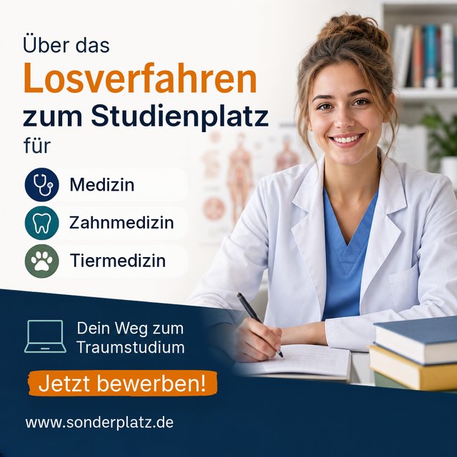 Sonderplatz.de – Losverfahren zum Studienplatz für Medizin, Zahnmedizin und Tiermedizin